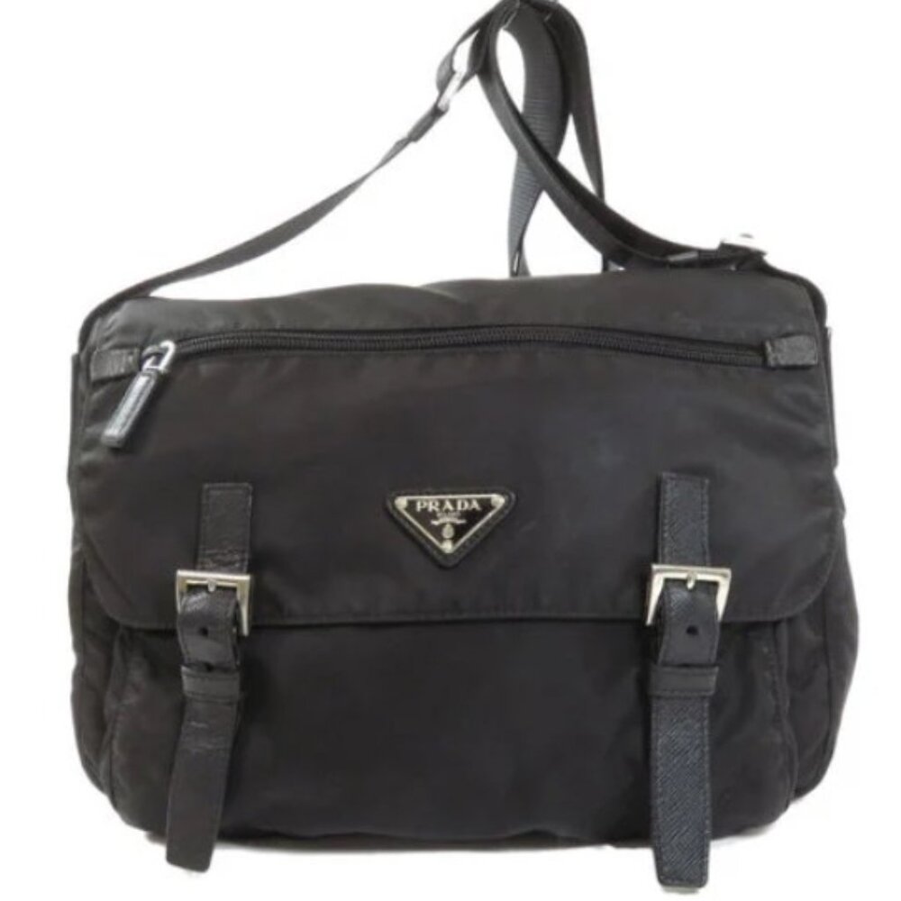 PRADA PLATE SHOULDER BAG